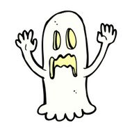 comic cartoon spooky ghost N12