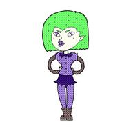 comic cartoon vampire girl N56