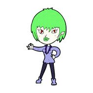 comic cartoon vampire girl N57