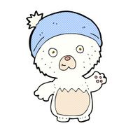 comic cartoon cute teddy bear in hat N4