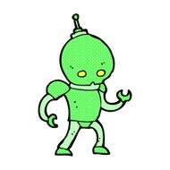 comic cartoon alien robot N5