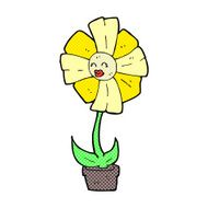 comic cartoon flower N68