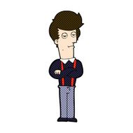 comic cartoon bored man N8
