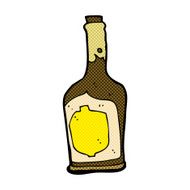 comic cartoon bottle of rum N3