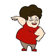 comic cartoon oveweight woman N2