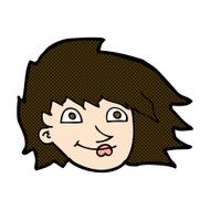 comic cartoon female face N40