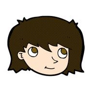 comic cartoon female face N41