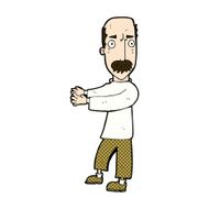 comic cartoon balding man explaining N3