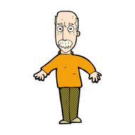 comic cartoon annoyed old man N15