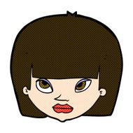 comic cartoon annoyed woman N46