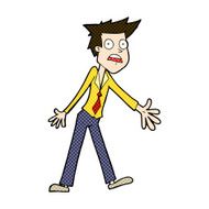 comic cartoon stressed man N15