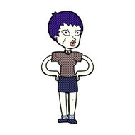 comic cartoon halloween girl N5
