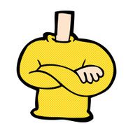 comic cartoon folded arms body N3