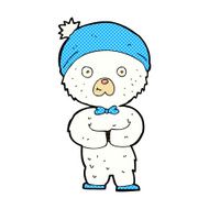 comic cartoon little polar bear