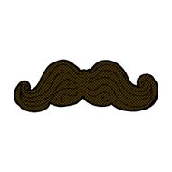comic cartoon mustache N6