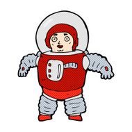 comic cartoon space man N5