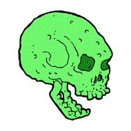 comic cartoon spooky skull N34
