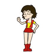 comic cartoon cool girl N6