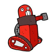 comic cartoon tank robot N2
