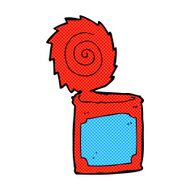 comic cartoon open tin can N2