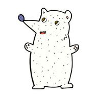 funny comic cartoon polar bear N2