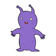 comic cartoon happy little alien N3