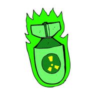 comic cartoon atomic bomb