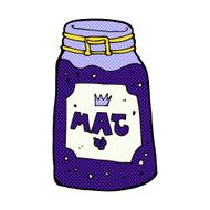 comic cartoon jar of jam N4