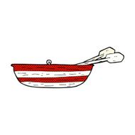 comic cartoon rowing boat N4
