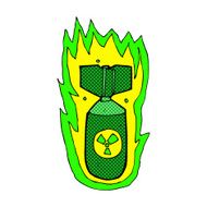comic cartoon flaming bomb N4