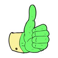 comic cartoon thumbs up symbol N2