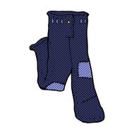 comic cartoon patched old jeans N5