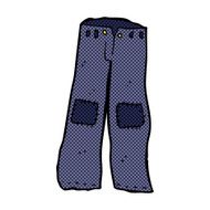 comic cartoon patched old jeans N6