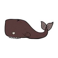 comic cartoon whale N10