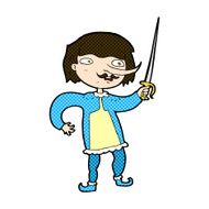 comic cartoon man with sword N2
