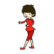 comic cartoon christmas elf woman N3