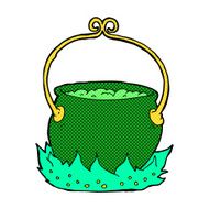 comic cartoon witch&#039;s cauldron N2