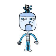 funny comic cartoon robot N11