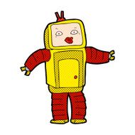 funny comic cartoon robot N12