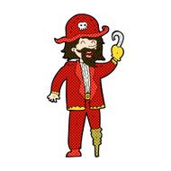 comic cartoon pirate captain N3