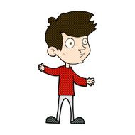 comic cartoon curious boy N12