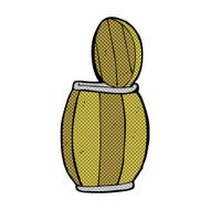 comic cartoon beer barrel N3