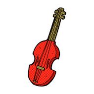 comic cartoon violin N3