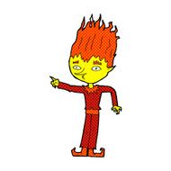 fire spirit comic cartoon N2