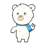 comic cartoon cute polar bear N9