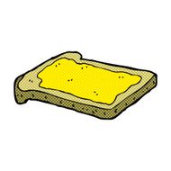 comic cartoon honey on toast