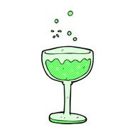 comic cartoon sparkling cocktail N2