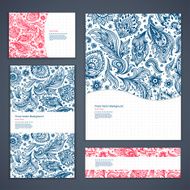 Beautiful floral set of banners N3