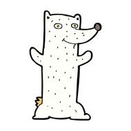 comic cartoon polar bear N3