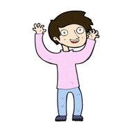 comic cartoon happy man N118